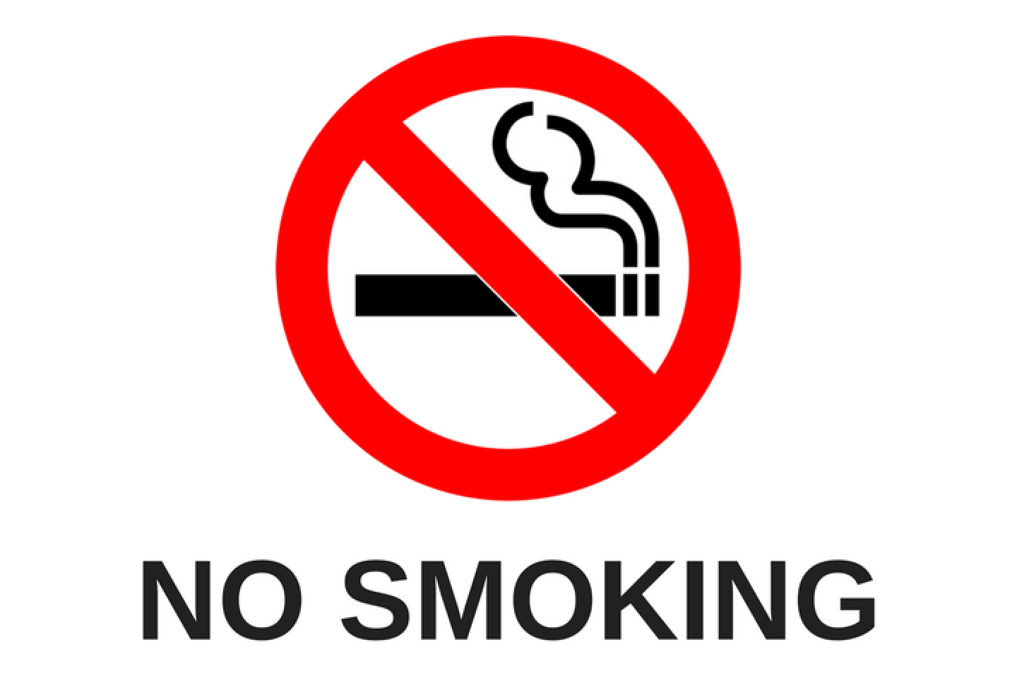 no smoke sign